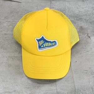 Sun+Stone Men's Mustard Mesh Take A Hike Graphic Snapback Hat SZ OS